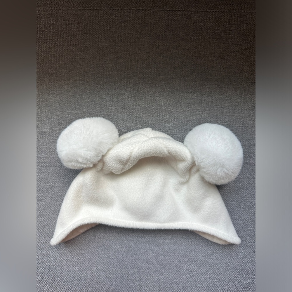 Gymboree Fleece Baby Winter Hat With 2 Pom Poms